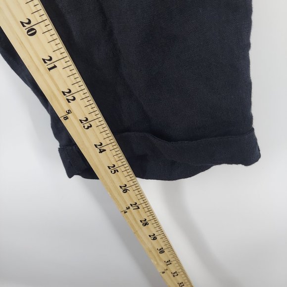 Rachel Roy 100%‎ linen pants black size small - Picture 7 of 8